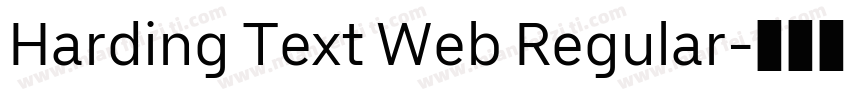 Harding Text Web Regular字体转换